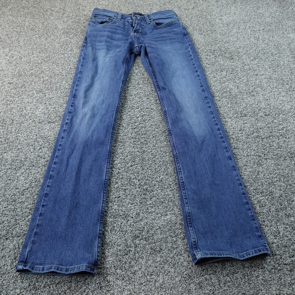 Hollister Jeans Mens 29X32 Dark Blue Denim Pants Epic Flex Boot Stretch Western